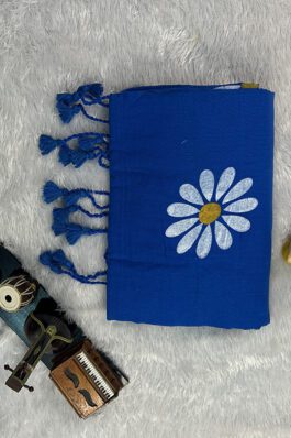 Hand Print Cotton Saree