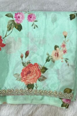 Pure Chinon Digital Print Saree