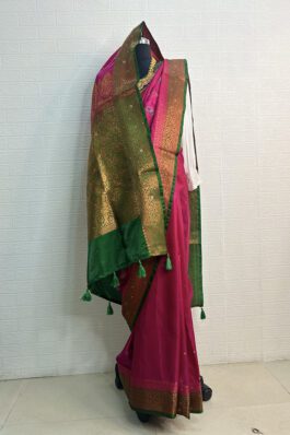 Banarasi Silk Saree with Zari Work