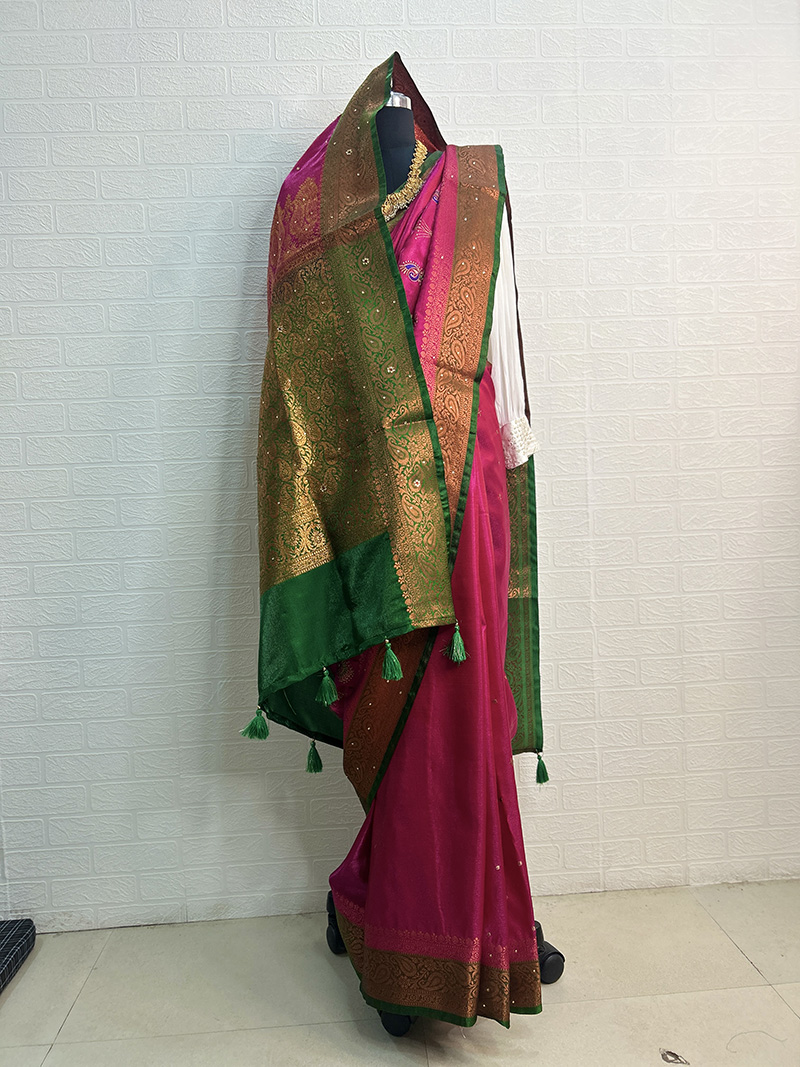 Banarasi Silk Saree with Zari Work