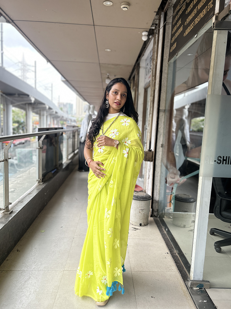 Pure Cotton Hard Saree - Image 4