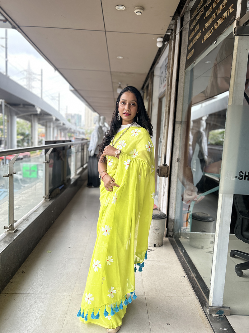 Pure Cotton Hard Saree - Image 2