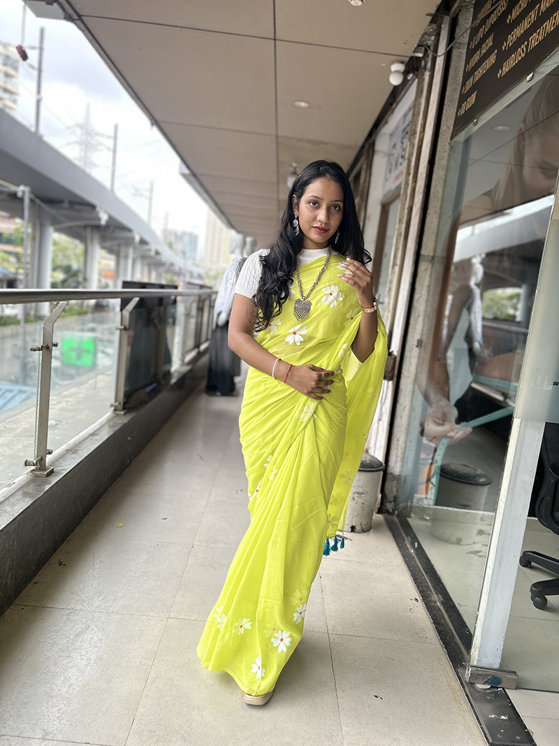 Pure Cotton Hard Saree - Image 3