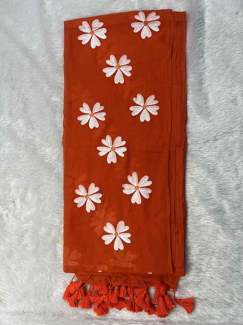 Pure Cotton Hard Saree - Image 7