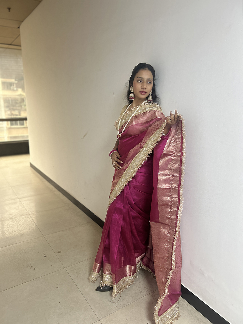 Banarasi Tissue Silk Saree - Image 3