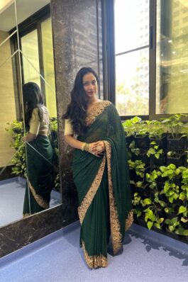 Georgette Saree with Heavy Embroidery