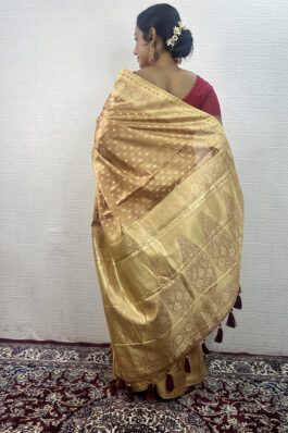 Banarasi Weaved Pattern Tissue Saree