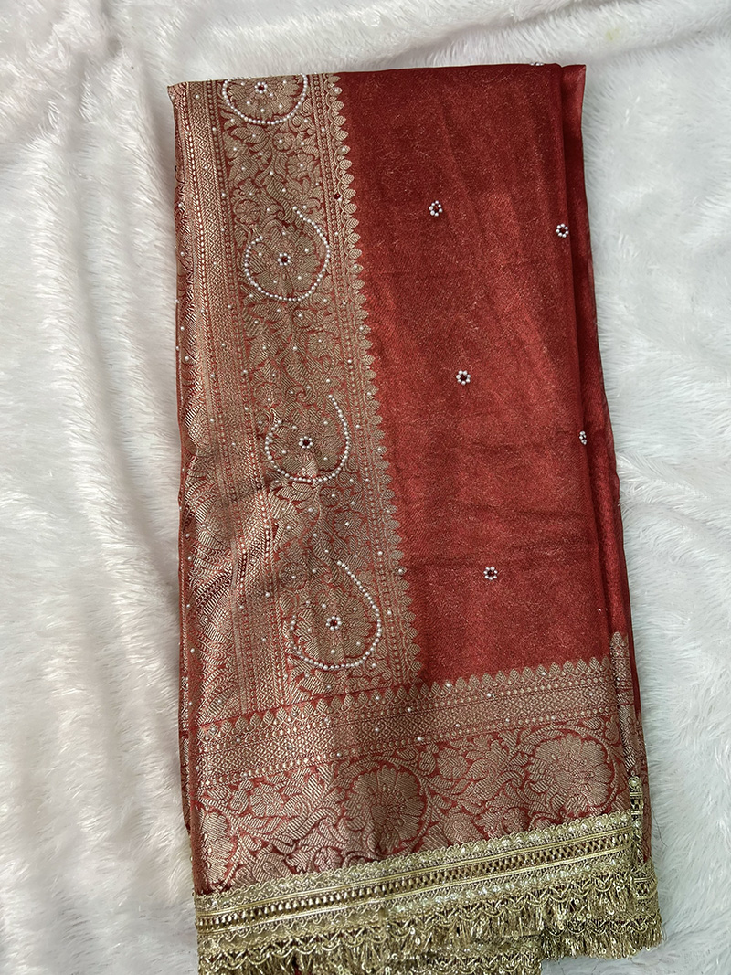 Banarasi Tissue Silk Saree - Image 3